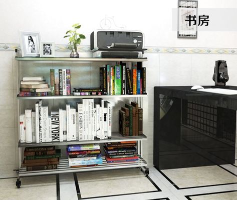 Easily Positioning Stainless Steel Storage Racks On Wheels Storage Holders