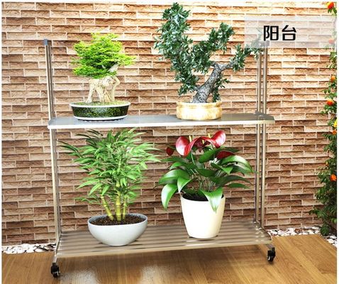 Easily Positioning Stainless Steel Storage Racks On Wheels Storage Holders