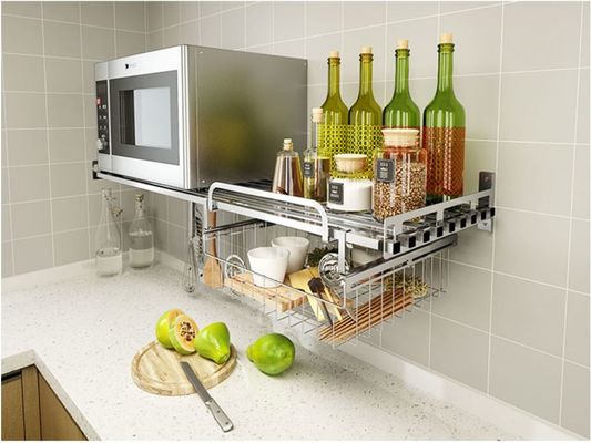 1-Tiers Wire Rack Cabinet Organizers , Cutlery Drainer Kitchen Counter Rack