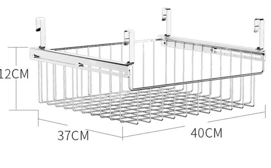 1-Tiers Wire Rack Cabinet Organizers , Cutlery Drainer Kitchen Counter Rack