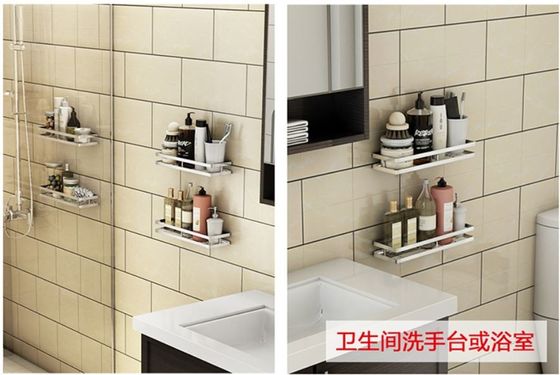 Stinless Steel Metal Kitchen Rack Shelves / Square Dinnerware Storage Rack