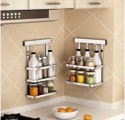 Multipurpose Kitchen Appliance Rack , Sticking Bathroom Shampoo Shelf