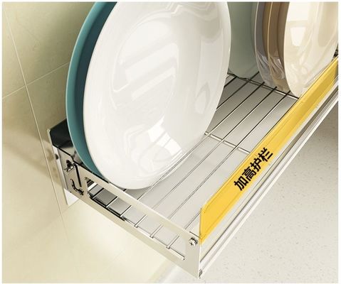 Customized Chrome Plated Metal Kitchen Rack ,  Silver Kitchen Tray Storage Rack