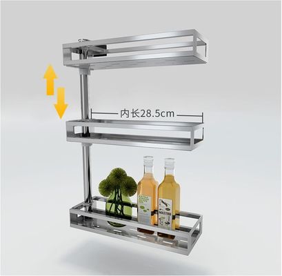 Fashion Style Countertop Storage Organizer , Adjustable Kitchen Counter Shelf Rack