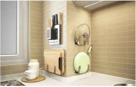 Polished Wall Mounted Kitchen Rack / Chopsticks Case For Chopsticks Spoon And Knife Storage