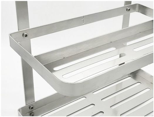 Metal Hanger Wall Hanging Steel Kitchen Rack Movable Bathroom Storage