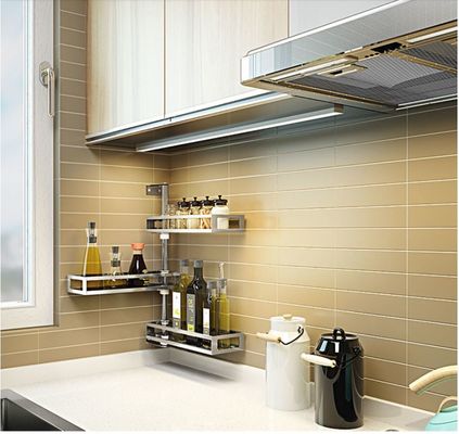 Multi Functional Stainless Steel Kitchen Shelves Wall Mount Over The Sink Drainer