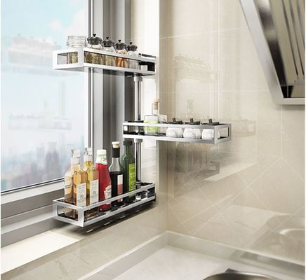 Multi Functional Stainless Steel Kitchen Shelves Wall Mount Over The Sink Drainer