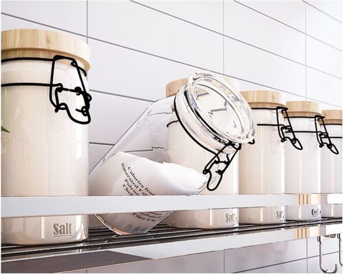 Countertop 1-Tier Stainless Steel Kitchen Storage Racks For Spice Jars Bottle Storage