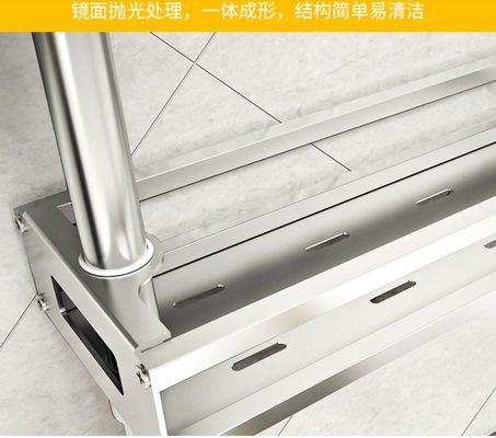 Countertop 2~4-Tier Steel Stand For Kitchen , Rotatable Storage Stainless Kitchen Rack