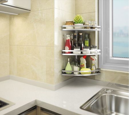 Wall Corner Installation Rack Bathroom Racks And Shelves With Multi Layers