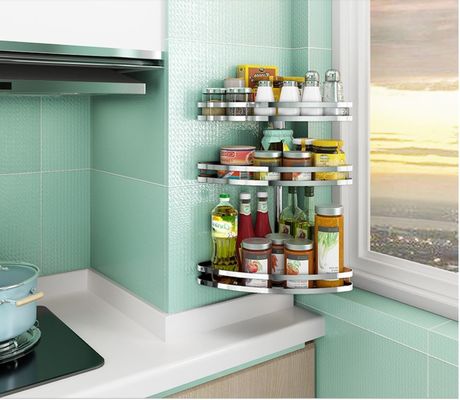 Wall Corner Installation Rack Bathroom Racks And Shelves With Multi Layers