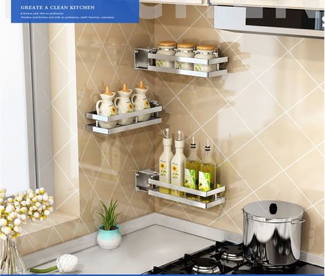 Seasoning Powder Stainless Steel Spice Rack Wall Mount SUS304 Stainless Steel