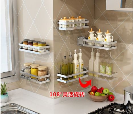Seasoning Powder Stainless Steel Spice Rack Wall Mount SUS304 Stainless Steel