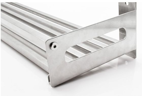 Kitchen Counter Top Stainless Steel Wall Spice Rack No Drilling Installation