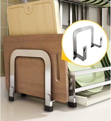 Large Capacity Silver Wall Mounted Dish Drying Rack With Cutlery Holder