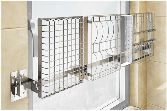 Wire Mesh Stainless Steel Dish Rack , Space Saving Dish Drainer Rack