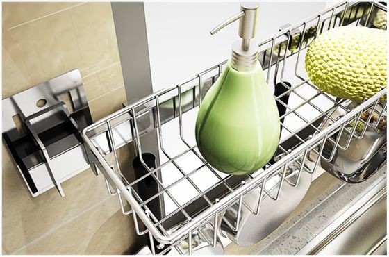 Wire Mesh Stainless Steel Dish Rack , Space Saving Dish Drainer Rack