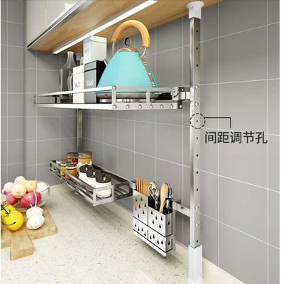 Wall Mounted Stainless Steel Dish Drying Rack , Kitchenware Compact Dish Rack