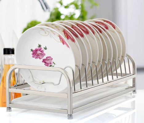 1-Tier Standing Dish Drying Rack , Countertop Storage Kitchen Dish Racks