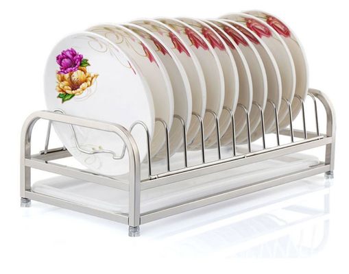 1-Tier Standing Dish Drying Rack , Countertop Storage Kitchen Dish Racks