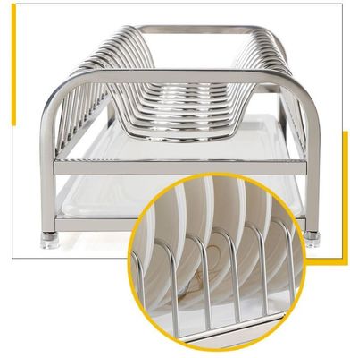 1-Tier Standing Dish Drying Rack , Countertop Storage Kitchen Dish Racks