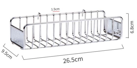 Plates - Satin / Clear Dish Drying Shelf With Utensil Cup And 11 Slots