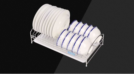 Kitchen Wall Mounted Dish Drying Shelf 304 Stainless Steel Sliver Color