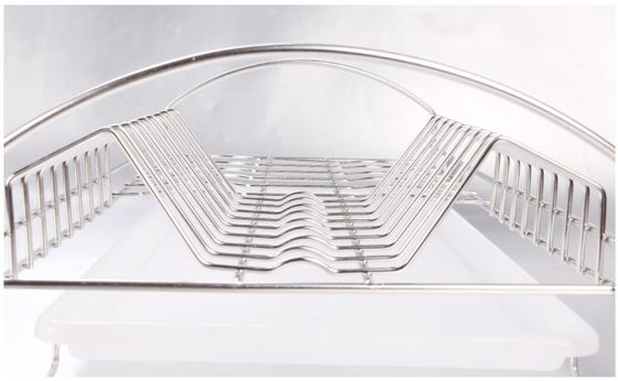 Kitchen Wall Mounted Dish Drying Shelf 304 Stainless Steel Sliver Color