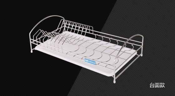 Kitchen Wall Mounted Dish Drying Shelf 304 Stainless Steel Sliver Color