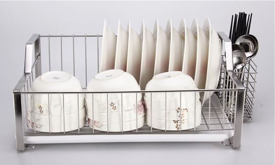 Shiny Finish Dish Drying Shelf Corrosion Resistance For One - Stop Storage