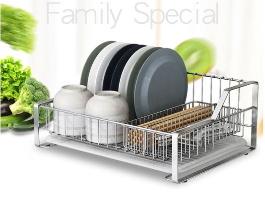 Stylish Modern Streamline Design Dish Drying Shelf Cutlery Storage And Drainboard