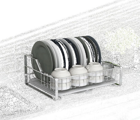 Stylish Modern Streamline Design Dish Drying Shelf Cutlery Storage And Drainboard