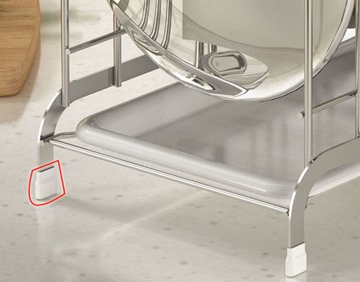 Triangle Side Design Pot And Lid Rack , No Falling - Over Cutting Board Holder