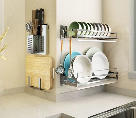Smooth Surface Handmade Kitchen Houseware Organizer Hang With Chopstick Holder Together