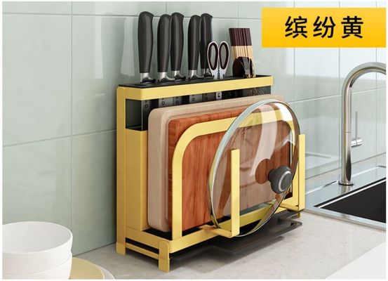 Yellow / Green Kitchen Knife Organizer Eco - Friendly Material Customized Size