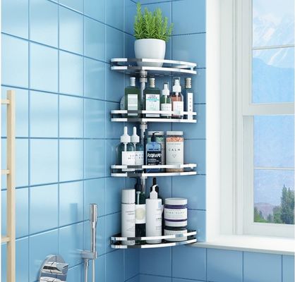 Anti Rust Wall Mounted Bathroom Shelves , Exquisite Bathroom Shelf Rack