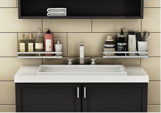 Sticking Bathroom Storage Rack Shelf With Electrolysis For Family Bathroom
