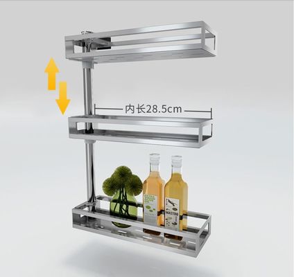 Non - Toxic Material Metal Bathroom Shelf , Durable Bathroom Wall Rack