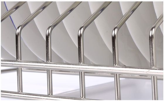 LS-905 Tray Holder Organizer Kitchen Wire Baskets Silver Color Custom Size