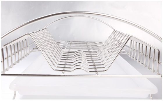 LS-905 Tray Holder Organizer Kitchen Wire Baskets Silver Color Custom Size