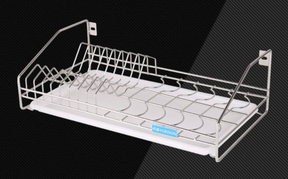 LS-905 Tray Holder Organizer Kitchen Wire Baskets Silver Color Custom Size