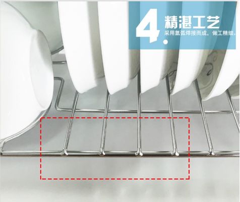 Countertop Kitchen Wire Baskets Fork Chopsticks Storage With A Vegetable Plate