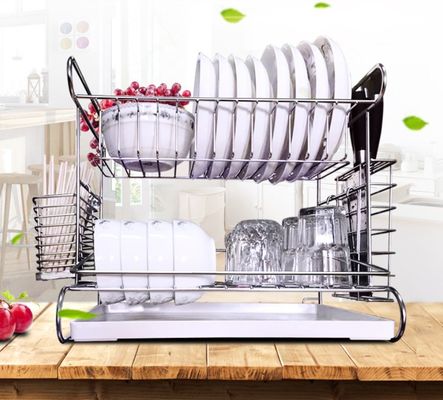 Countertop Kitchen Wire Baskets Fork Chopsticks Storage With A Vegetable Plate