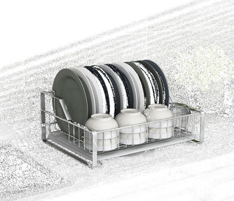 Countertop Kitchen Storage Baskets , Alkali Damage Resistant Kitchen Corner Wire Baskets