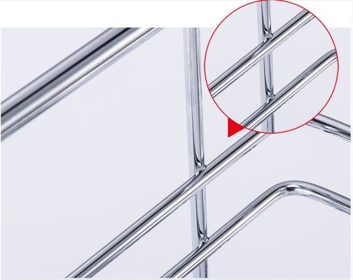 Dish Organizer Slide Out Wire Baskets , U - Shape Support Slide Out Baskets For Kitchen Cabinets