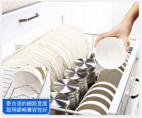 Mount Inside Cabinet Slide Out Baskets , Metal Wire Kitchen Cabinet Baskets