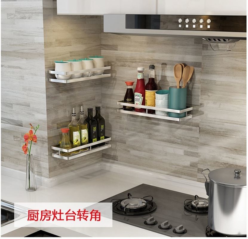 Stinless Steel Metal Kitchen Rack Shelves / Square Dinnerware Storage Rack