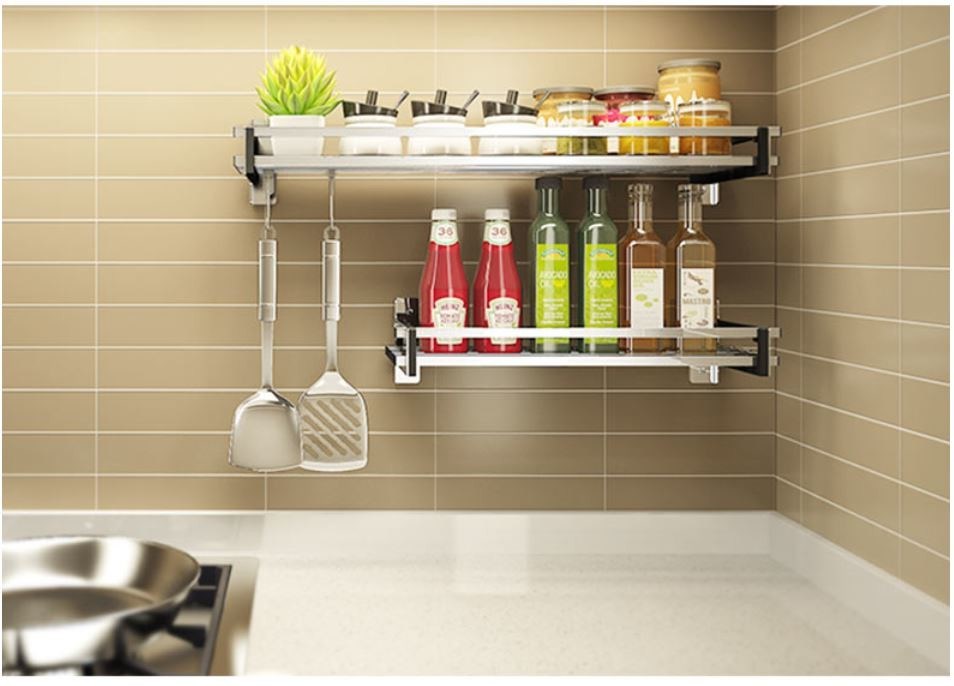 Custom Design Countertop Shelf Rack , LA-109 Sticking Kitchen Plate Rack