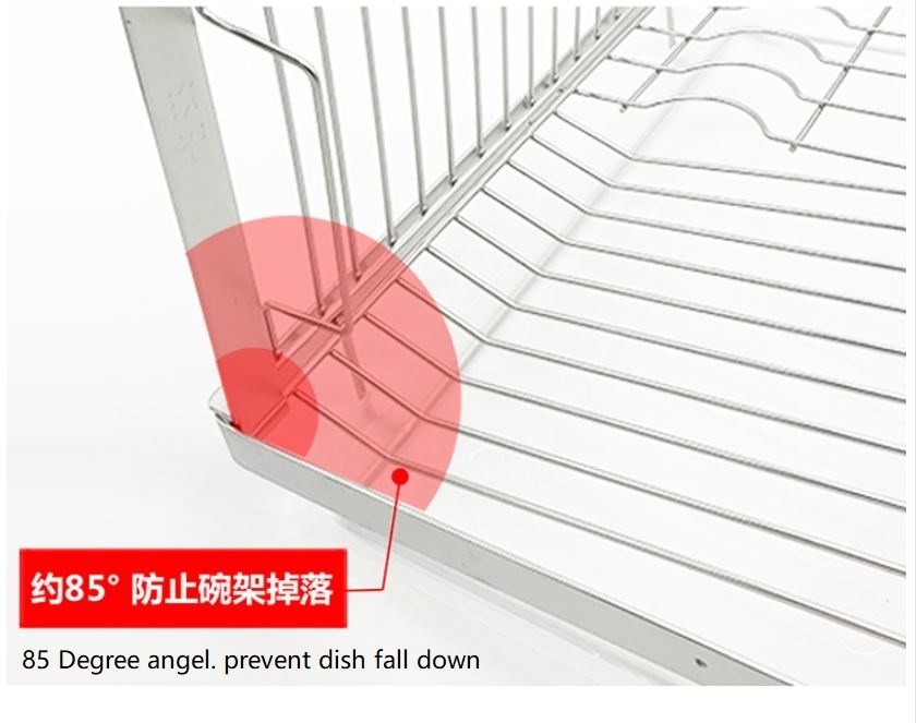 Bowl Drying Kitchen Cupboard Door Storage Rack , Stocked Kitchen Organiser Rack